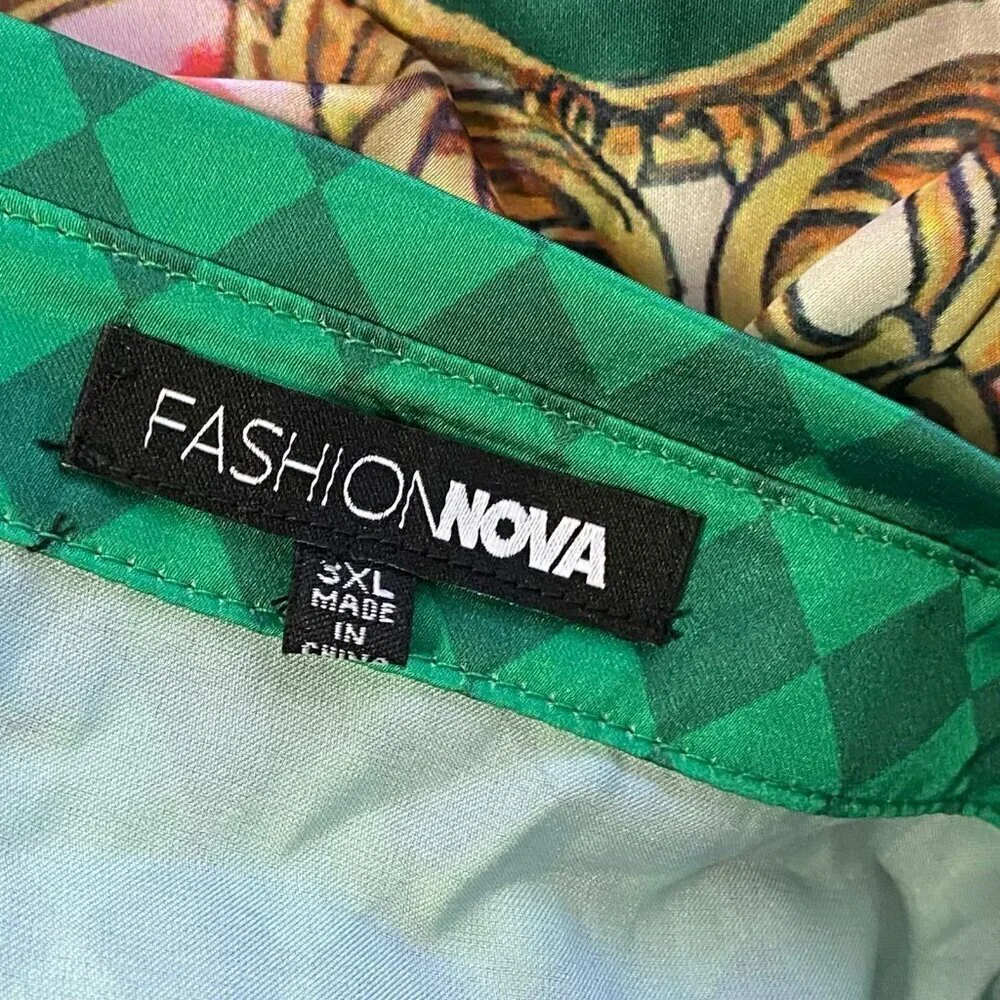 Fashion Nova printed satin